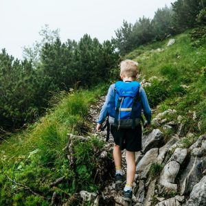 kid hiking